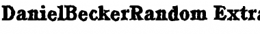 Download DanielBeckerRandom-ExtraBold Font Download DanielBeckerRandom-ExtraBold Font