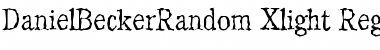 Download DanielBeckerRandom-Xlight Font Download DanielBeckerRandom-Xlight Font