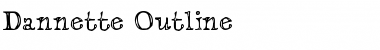 Download Dannette Outline Font Download Dannette Outline Font