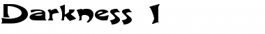 Download Darkness 1 Font Download Darkness 1 Font