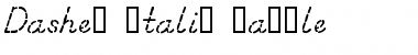 Download Dashed Italic Sample Font Download Dashed Italic Sample Font