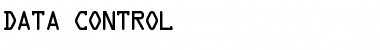 Download Data Control Font Download Data Control Font