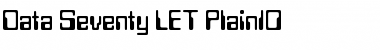 Download Data Seventy LET Font Download Data Seventy LET Font