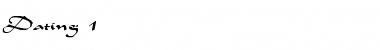 Download Dating 1 Font Download Dating 1 Font