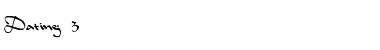 Download Dating 3 Font Download Dating 3 Font