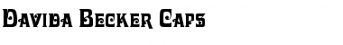 Download Davida Becker Caps Font Download Davida Becker Caps Font
