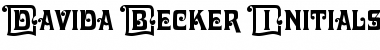 Download Davida Becker Initials Font Download Davida Becker Initials Font