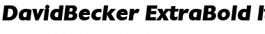 Download DavidBecker-ExtraBold Font Download DavidBecker-ExtraBold Font