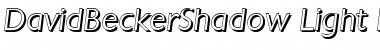Download DavidBeckerShadow-Light Font Download DavidBeckerShadow-Light Font