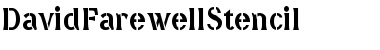 Download DavidFarewellStencil Font Download DavidFarewellStencil Font