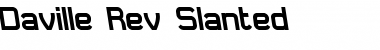 Download Daville Rev Slanted Font Download Daville Rev Slanted Font