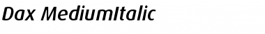 Download Dax-MediumItalic Font Download Dax-MediumItalic Font