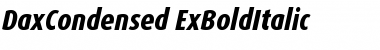 Download DaxCondensed-ExBoldItalic Font Download DaxCondensed-ExBoldItalic Font