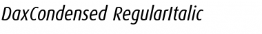 Download DaxCondensed-RegularItalic Font Download DaxCondensed-RegularItalic Font