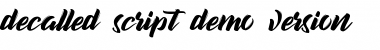 Download decalled script Font Download decalled script Font