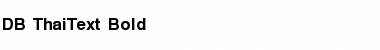 Download DB ThaiText Font Download DB ThaiText Font