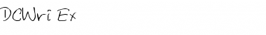 Download DCWri Ex Font Download DCWri Ex Font