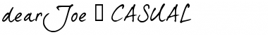 Download dearJoe 5 CASUAL trial Font Download dearJoe 5 CASUAL trial Font