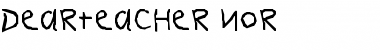 Download DearTeacher-Nor Font Download DearTeacher-Nor Font
