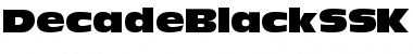 Download DecadeBlackSSK Font Download DecadeBlackSSK Font