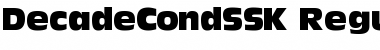 Download DecadeCondSSK Font Download DecadeCondSSK Font