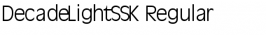 Download DecadeLightSSK Font Download DecadeLightSSK Font