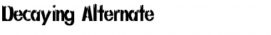 Download Decaying Font Download Decaying Font