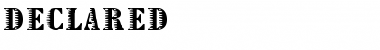 Download Declared Font Download Declared Font