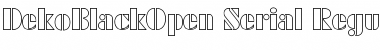 Download DekoBlackOpen-Serial Font Download DekoBlackOpen-Serial Font