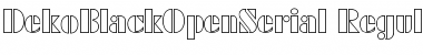Download DekoBlackOpenSerial Font Download DekoBlackOpenSerial Font