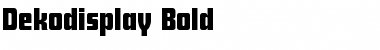 Download Dekodisplay-Bold Font Download Dekodisplay-Bold Font