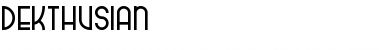 Download dekthusian Font Download dekthusian Font