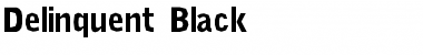 Download Delinquent Black Font Download Delinquent Black Font