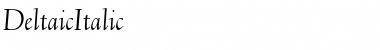 Download DeltaicItalic Font Download DeltaicItalic Font