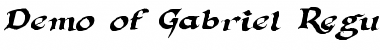 Download Gabriel reg. Italic Demo Font Download Gabriel reg. Italic Demo Font
