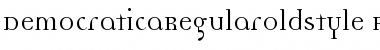Download DemocraticaRegularOldstyle Font Download DemocraticaRegularOldstyle Font