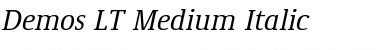 Download Demos LT Medium Font Download Demos LT Medium Font