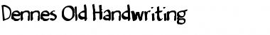 Download Denne's Old Handwriting Font Download Denne's Old Handwriting Font