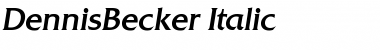 Download DennisBecker Font Download DennisBecker Font