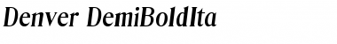 Download Denver-DemiBoldIta Font Download Denver-DemiBoldIta Font