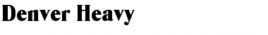 Download Denver-Heavy Font Download Denver-Heavy Font