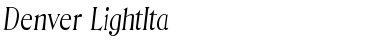 Download Denver-LightIta Font Download Denver-LightIta Font