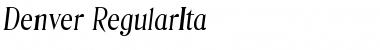 Download Denver-RegularIta Font Download Denver-RegularIta Font