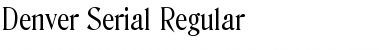 Download Denver-Serial Font Download Denver-Serial Font