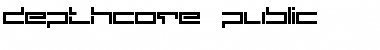 Download depthcore public Font Download depthcore public Font
