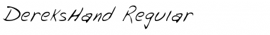 Download DereksHand Font Download DereksHand Font