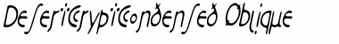 Download DesertCryptCondensed Font Download DesertCryptCondensed Font