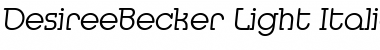 Download DesireeBecker-Light Font Download DesireeBecker-Light Font