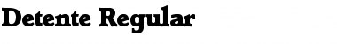 Download Detente Font Download Detente Font