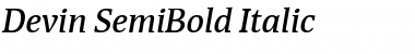 Download Devin SemiBold Font Download Devin SemiBold Font